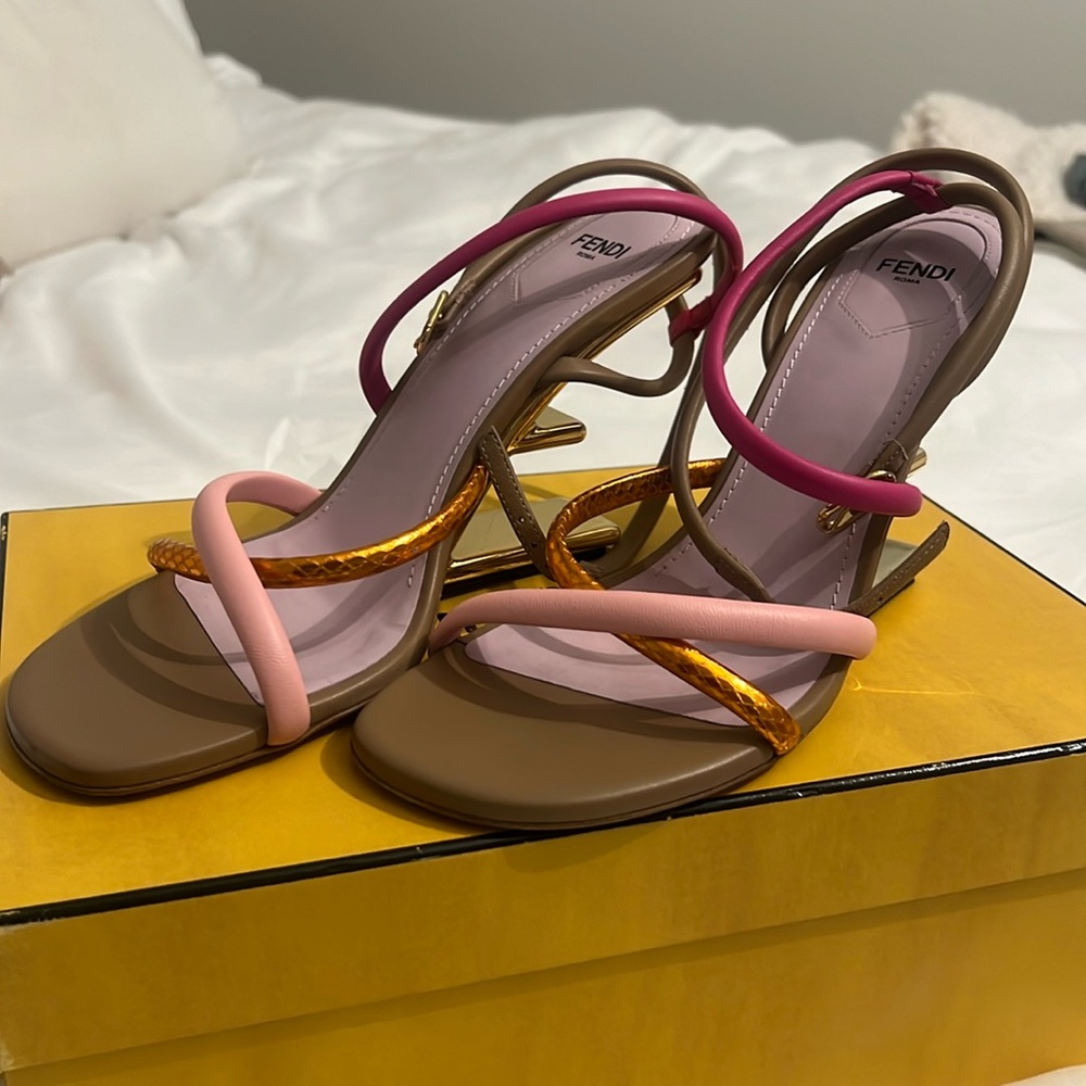 Fendi First F strappy Heel